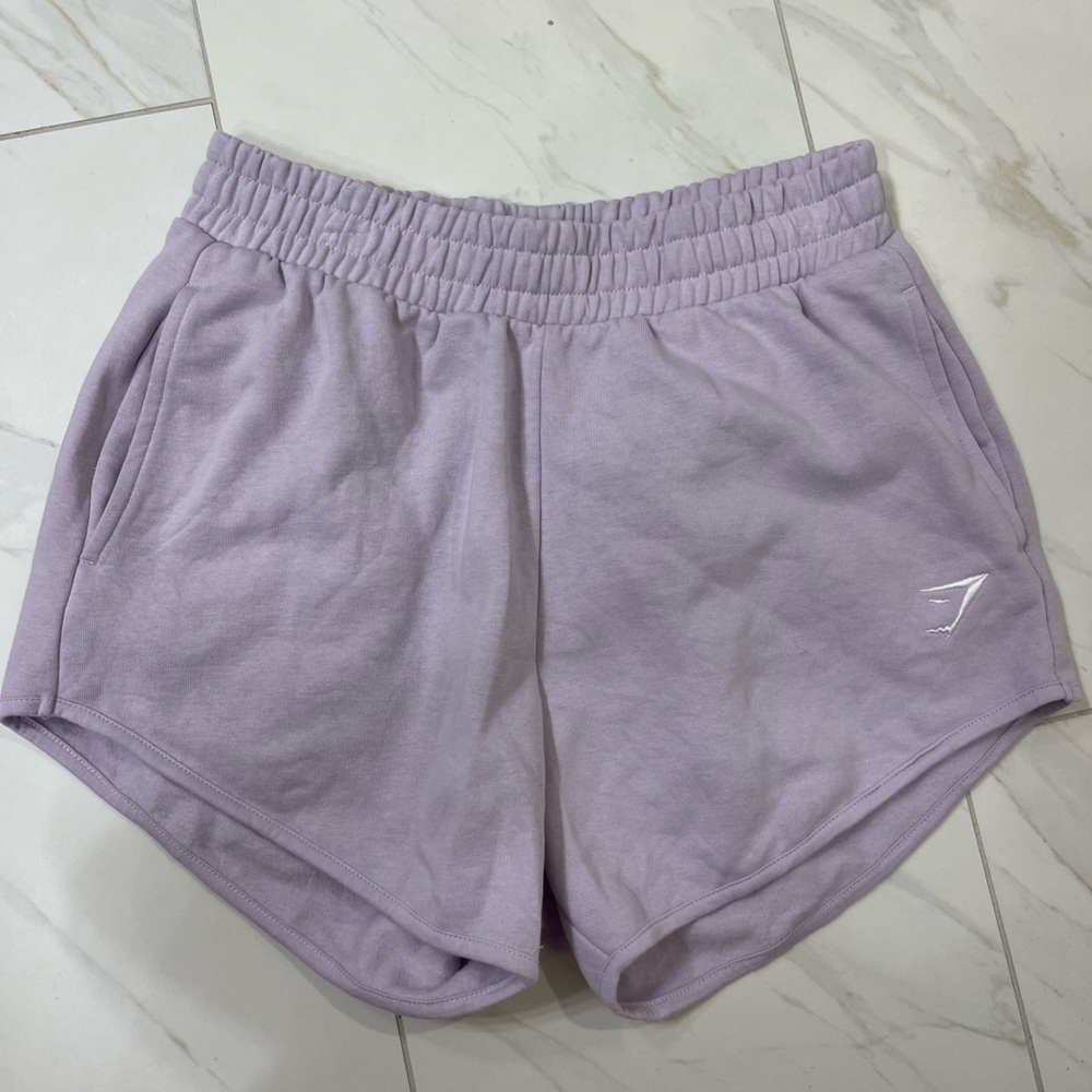 Gymshark purple sweat shorts size small